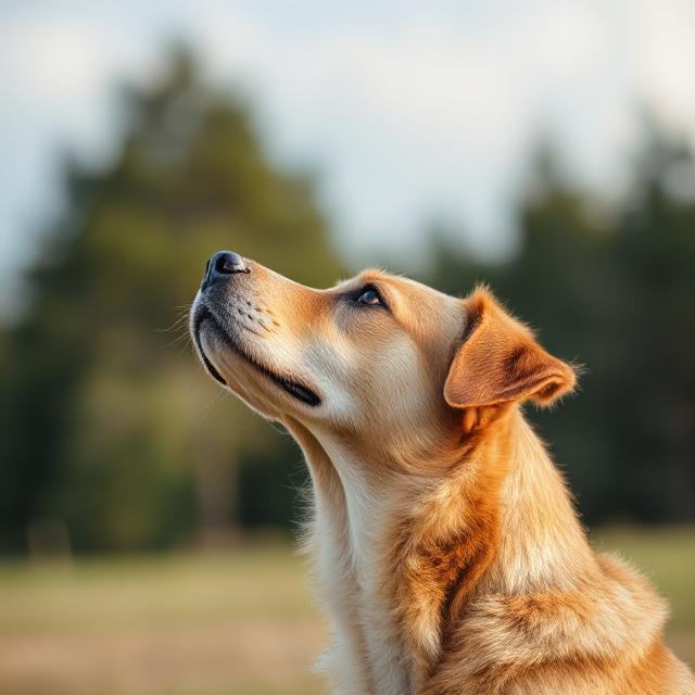 begging dog
